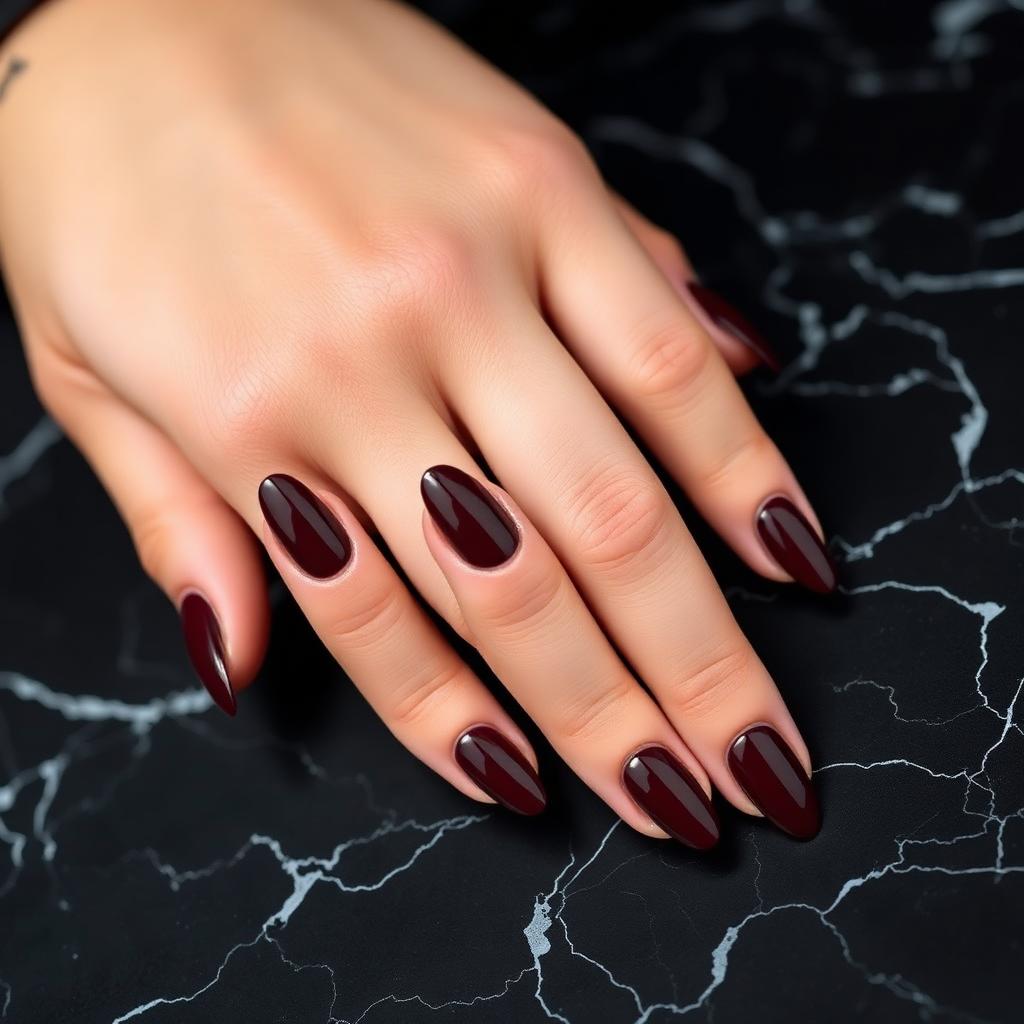 Burgundy Almond